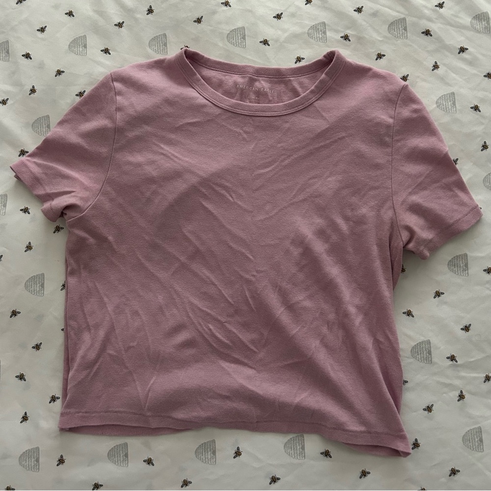 pink plain baby tee 🪞